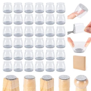 36Pcs Chair Leg Floor Protectors for Hardwood Floors, Silicone Chair Feet Cap... - Picture 1 of 7