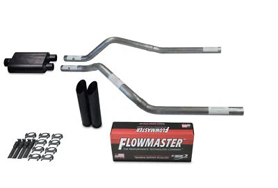 GMC Jimmy 95-99 2.5" Dual Truck Exhaust Kits Flowmaster 40 Series Black Tip - Image 1 of 4