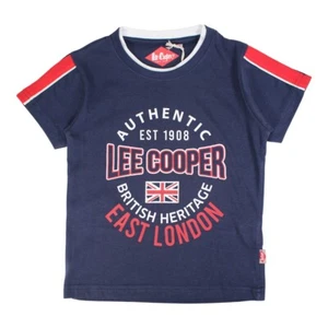 Camiseta Niño Mangas Courtes. Azul Marine. Lee Cooper, 4-14 Año - Imagen 1 de 5