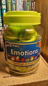 READY 2 LEARN Easy Grip Dough and Paint Stampers - Emotions - Set of 12 - - Picture 1 of 11