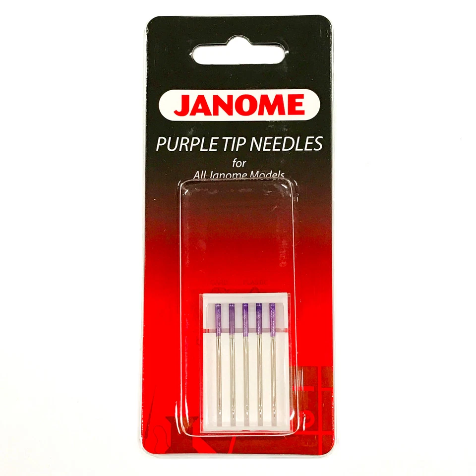 Agujas para máquina de coser Janome punta púrpura tamaño 90/14 Foto 1 de 1
