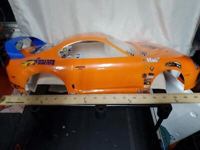 1995 Toyota Supra окрашенный оранжевый RC тела 1/10 WB 333 мм/22S/DR10/Slash/Drag б/у  - Изображение 1 из 4