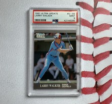PSA 9 - 1991 Ultra Update LARRY WALKER RC COLORADO ROCKIES MINT Expos U-93 Fleer