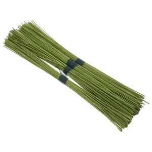 200 Pcs Mit Papier Umwickelter Blumendraht Künstliche Blumenstiele Flachdraht - Bild 1 von 12