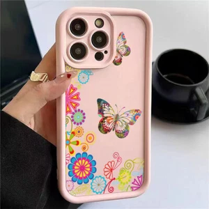 For iPhone Samsung Huawei Xiaomi Butterfly Case Hot Girls ShockProof Phone Cover - Picture 1 of 12