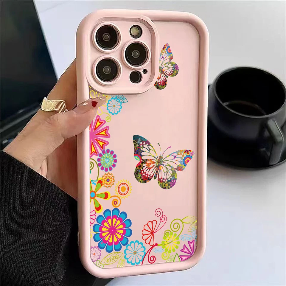 For iPhone Samsung Huawei Xiaomi Butterfly Case Hot Girls ShockProof Phone Cover - Image 1 of 4