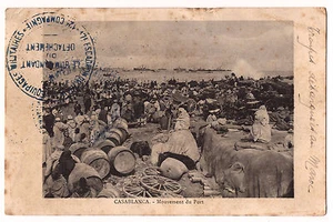 CPA MAROC CASABLANCA - MOUVEMENT DU PORT 1912 - Foto 1 di 1