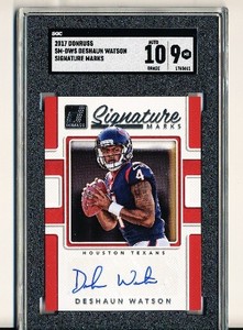 2017-Deshaun Watson Signature Marks - Rookie Auto Cleveland Browns