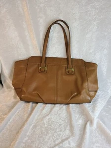 Coach Handtasche Geldbeutel K1381 British Tan Saddle Leather Purse Handbag - Bild 1 von 17