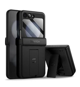 Suritch for Samsung Galaxy Z Flip 5 Case Heavy Duty Rugged Cover with Kickstand - Picture 1 of 46