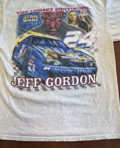 Vintage Jeff Gordon Nascar StarS Wars T-Shirt S to 5XL Cover