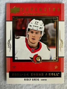 2023-24 Upper Deck Series 2 - Honor Roll #HR55 Ridly Greig (RC) - Picture 1 of 2