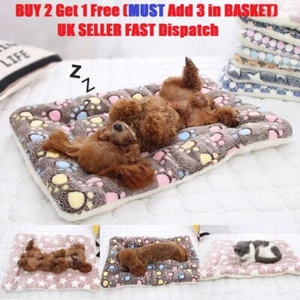 Manta de cama para mascotas cachorros gato perro mascota súper suave gruesa con estampado para mascotas - Imagen 1 de 7