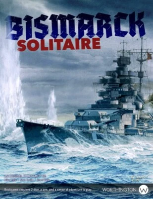 Worthington Publishing Wargames Bismarck Solitaire Bookgame NM Free Shipping USA - Image 1 of 2