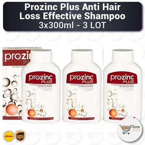 Prozinc Plus Anti Hair Loss Effective Shampoo 3x300ml - Picture 1 of 2