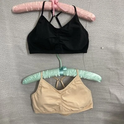 Fruit of The Loom Women's Spaghetti Strap Cotton Pull Over 2 Pack Sports Bra 38B - Image 1 of 4