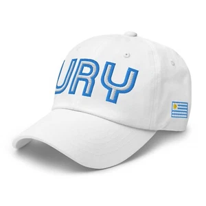 Uruguay National Flag Retro URY Soccer Baseball Cap Dad Hat - Picture 1 of 11