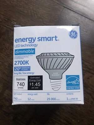 GE 12-Watts (60-watt replacement) 740-Lumen PAR30 LED Dimmable Light Bulb - Image 1 of 2