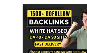 I Will BOOST Your Website SEO With 1500+ 100% DO FOLLOW BACKLINKS - Picture 1 of 1