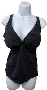 Sunsets Black Womens Forever Underwire Tankini Swim Top 77EFGH Size 36E/34F/32G - Picture 1 of 7