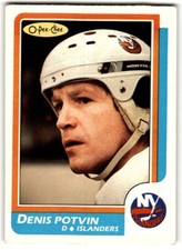 1986-87 O-Pee-Chee Denis Potvin #129 New York Islanders