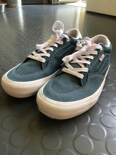 Vans Rowan Zorilla Pro scarpe da skate bianco teal UK 7 (+ scatola e lacci color verde acqua)