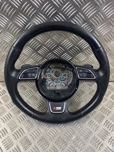 AUDI A6 C7 S LINE LEATHER STEERING WHEEL 2013 8X0419091M - Picture 1 of 7