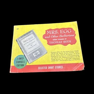 💥 WW2 Armed Services Edition 668💥MRS. EGG and Other Barbarians 🦅1933 - Picture 1 of 4
