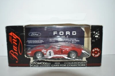 Bang Ford MK II Sebring 66 #1 rojo hecho en Italia escala 1:43 sin usar, en caja Foto 1 de 4
