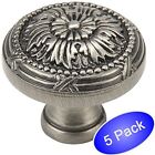 *5 Pack* Cosmas Cabinet Hardware Antique Silver Round Cabinet Knobs #9460AS