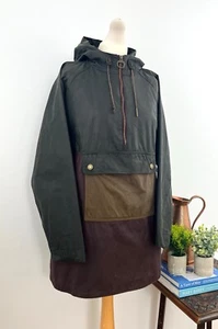 BARBOUR Dovestone Wax Anorak UK 14 EU 40 USA 10 Large XL Net A Porter Waxed Coat - Picture 1 of 13