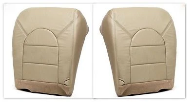 Ford F250 1999 4x4 Lariat parte inferior del conductor y del pasajero cubiertas de asiento de cuero tostado Foto 1 de 4