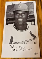 Vintage 1971 St. Louis Cardinals Bob Gibson Team Issue Photo Postcard