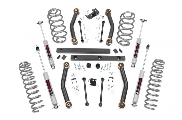 Rough Country 4" Lift Kit with N3 Shocks fits 97-02 Jeep Wrangler TJ 4WD - Изображение 1 из 4