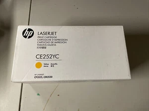 HP CE252YC Yellow Toner Cartridge Genuine For CP3525 CM3530 MFP - Picture 1 of 4
