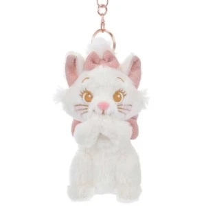 Disney Store Japón Invierno Color Brillante Oro Rosa Brillante Llavero Peluche Marie - Imagen 1 de 5