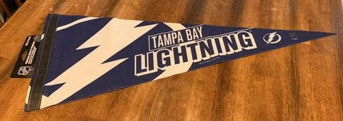 Tampa Bay Lightning 2022 12 X 30 Inch Premium  Style Pennant By WinCraft! Cover