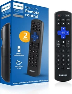 Samsung Universal Remote Control Replacement Philips Roku Smart TVs - Picture 1 of 6