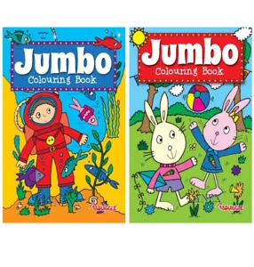 KIDS A4 Jumbo Activity Colouring Book Books OVER 140 PAGES boys girls - Picture 1 of 16