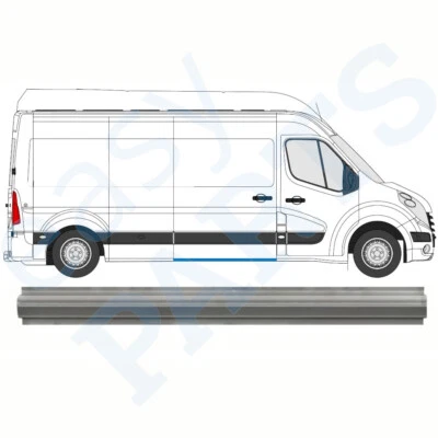 Renault Master Opel Movano 2010- Marchepied Tôle de Réparation Portes Latérales - Photo 1/2