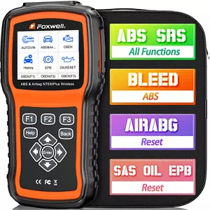 Foxwell NT630 Plus OBD2 Escáner ABS Sangrado EPB SAS SRS Lector de Código Restablecimiento de Aceite - Imagen 1 de 12