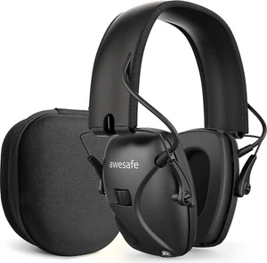 Elektronischer Lärmschutz Kopfhörer Sportschießhelm NRR 24dB mit Aufbewahrungstasche - Bild 1 von 4