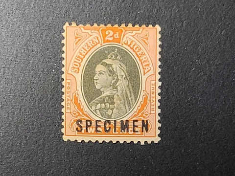 Southern Nigeria Specimen Stamp Two Pence 2d Queen Victoria QV Cover