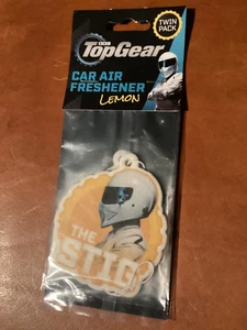 Brandneu in Verpackung Neu BBC Top Gear The Stig Auto Lufterfrischer - 2er Pack - Zitronenduft - Bild 1 von 4