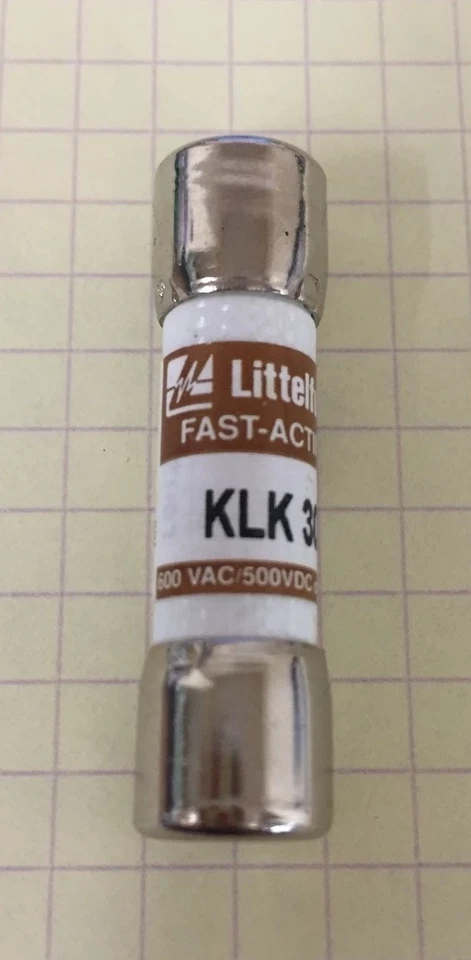 LITTELFUSE - 0KLK (KLK) FAST ACTING FUSE SERIES (0.10 - 30 AMP AVAILABLE)