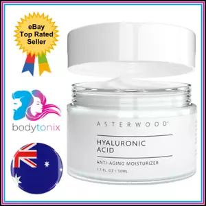HYALURONIC ACID ANTI AGING FACIAL MOISTURISER Wrinkle Filler Hydrate Asterwood - Picture 1 of 7