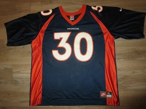 Denver Broncos #30 Terrell Davis NFL Nike Jersey XL mens Vintage - Picture 1 of 2