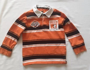 NRL Wests Tigers Youth Size 6 Long Sleeve Collared Jeresy Top - Imagen 1 de 7