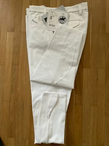 Pikeur Herren Reithose Rodrigo in weiß mit Stoff-Kniebesatz Gr. 102 - Bild 1 von 1