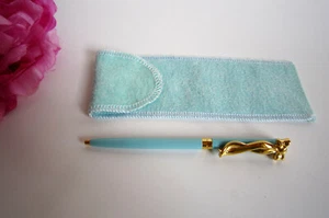 Tiffany & Co designer ballpoint blue pen with Bow.Beautiful and rare. - Picture 1 of 7